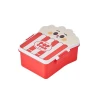 Creative shaped popcorn lunch box, bento box, compartments, student and children's lunch box, fresh-keeping box, cute bento box Item Picture